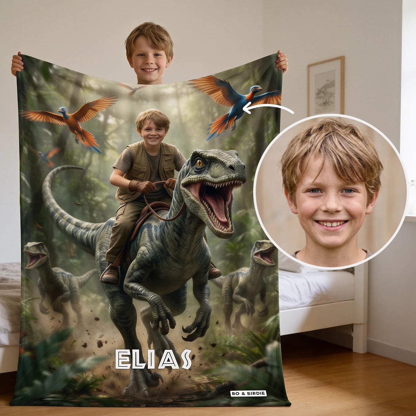 Couverture personnalisée Dino