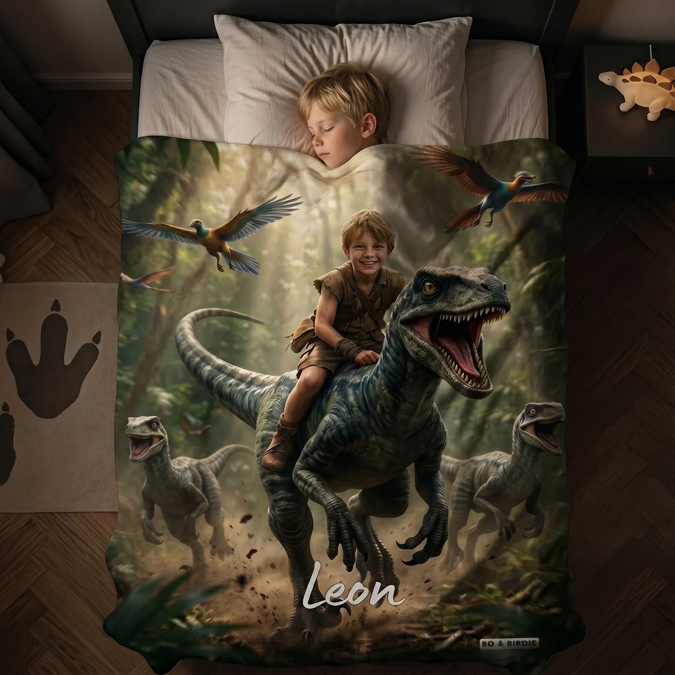 Couverture personnalisée Dino