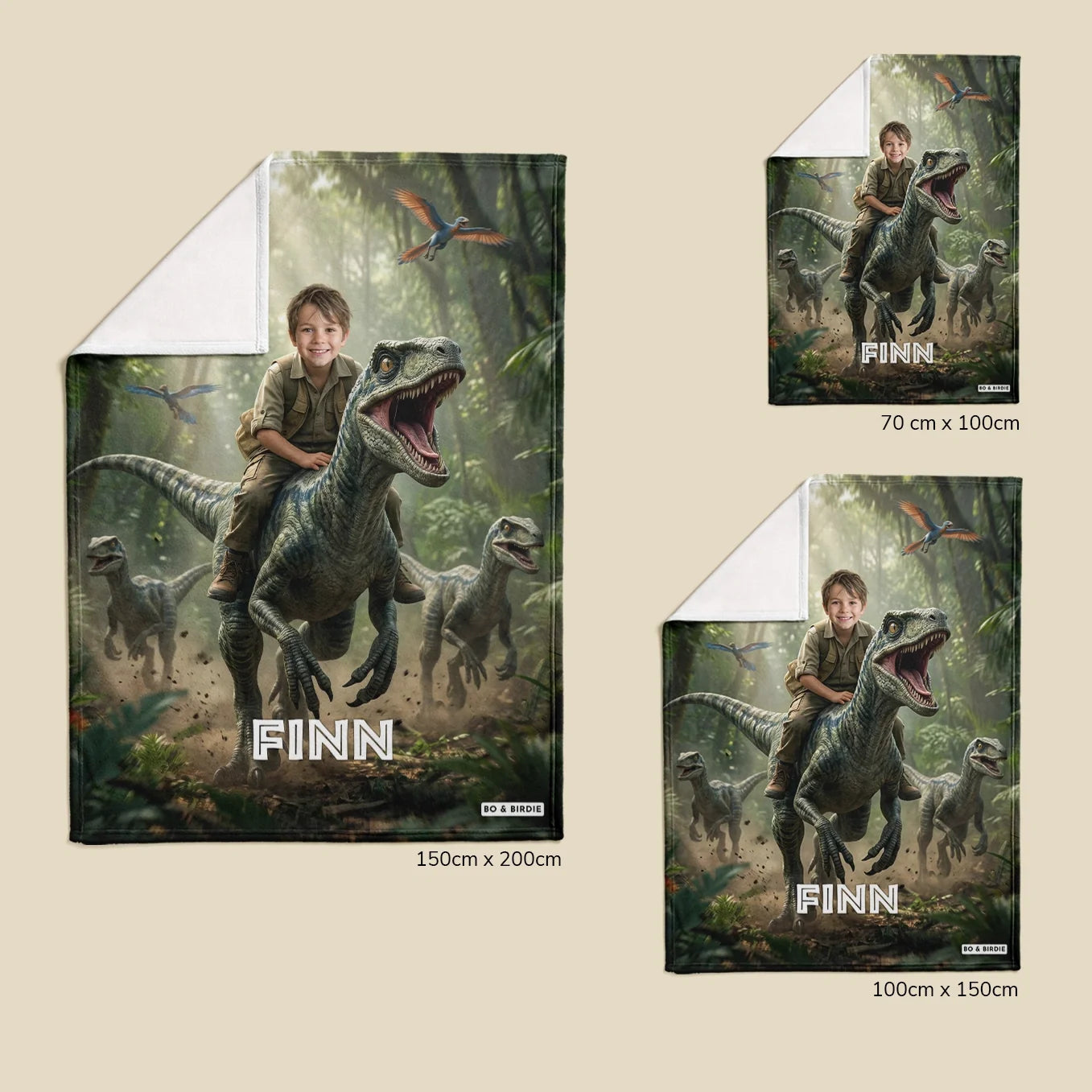 Couverture personnalisée Dino