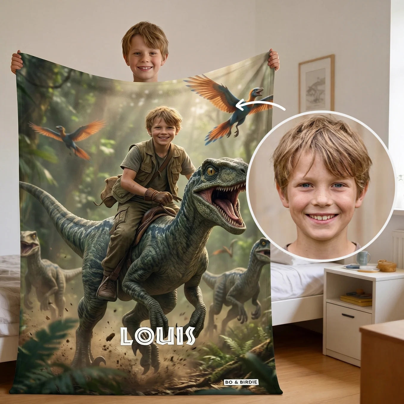 Couverture personnalisée Dino