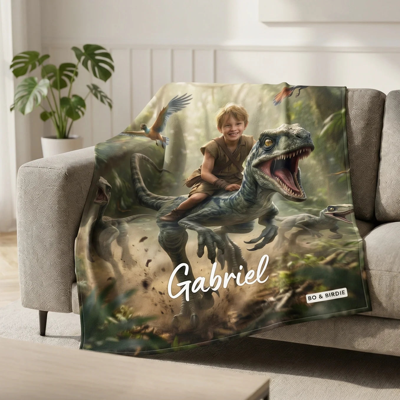 Couverture personnalisée Dino