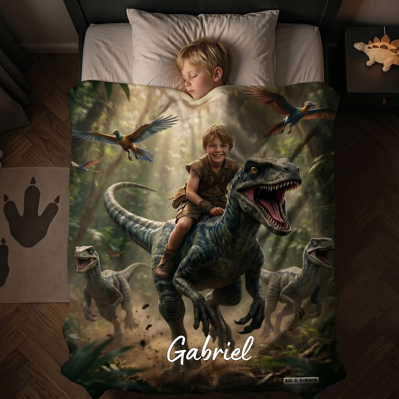 Couverture personnalisée Dino