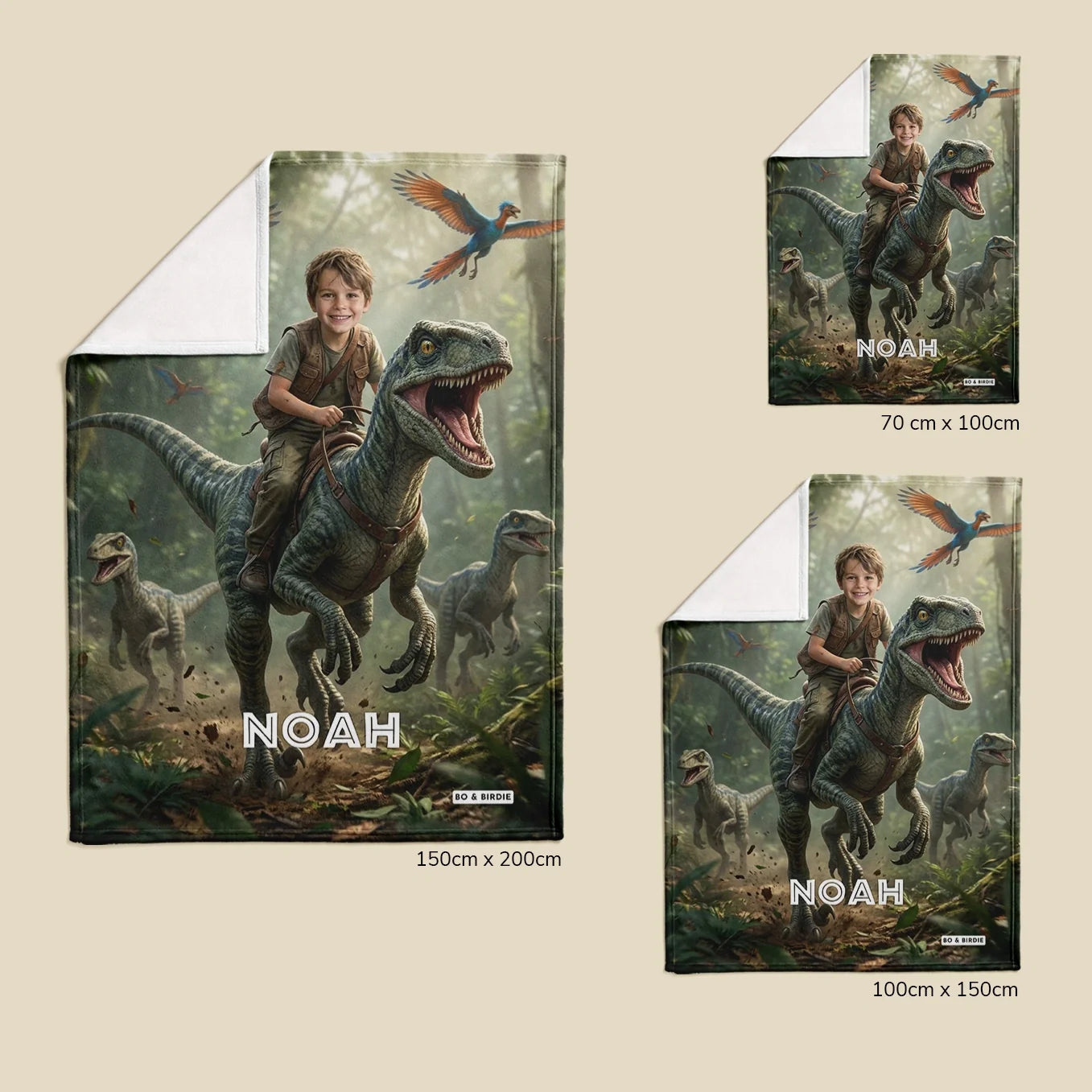 Couverture personnalisée Dino